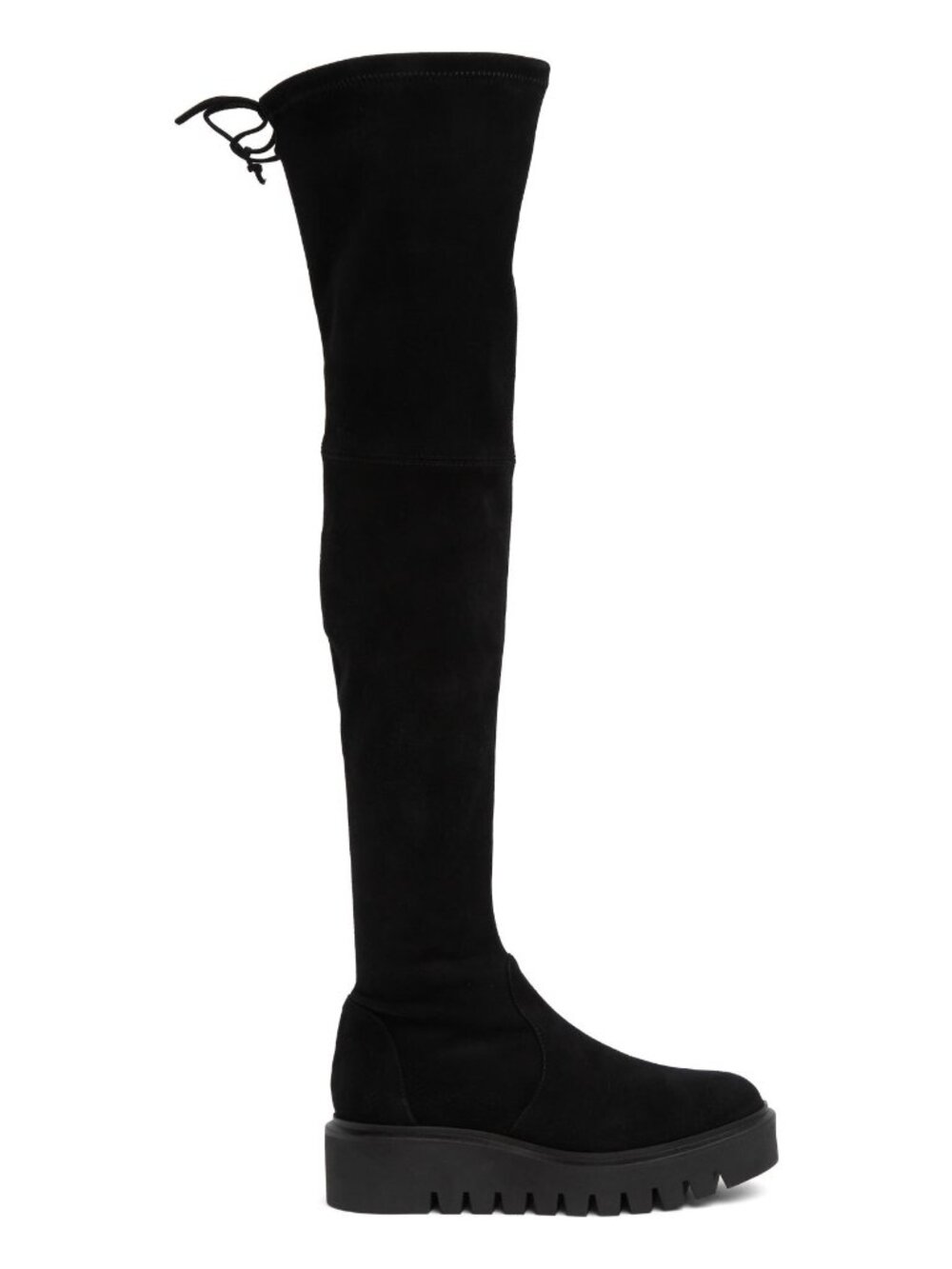 $1000 Stuart Weitzman Chalet City Lug Sole Over the Knee Boot BLACK 10 B (PD18)